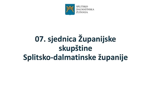 Prijenos 7. sjednice Županijske skupštine