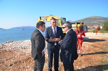 Otvaranje početka radova za trajektnu luku Trogir-Drvenik