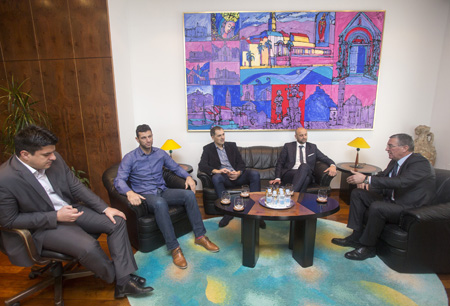 „Brončani“ rukometaši na prijemu kod župana