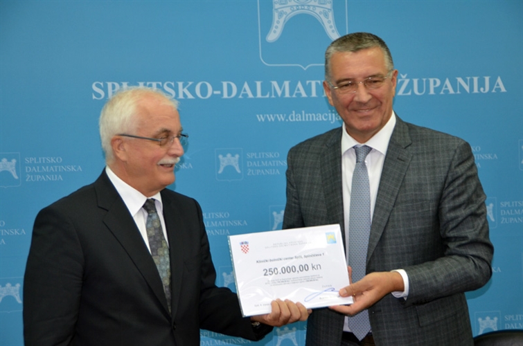 Županija donirala 250 tisuća kuna KBC – u Split