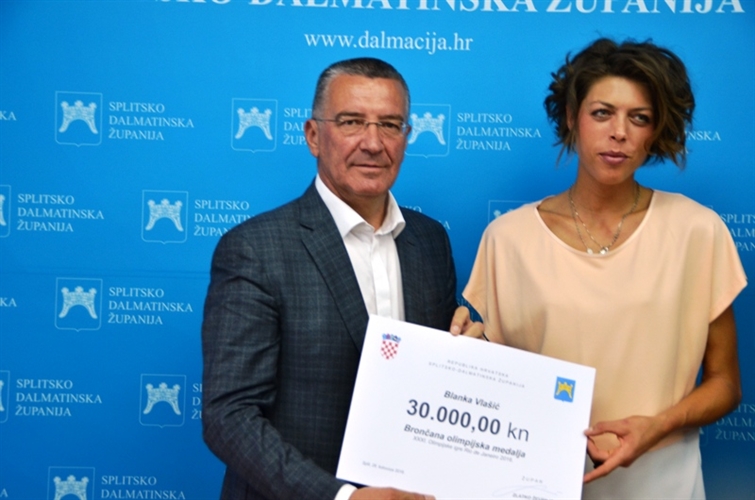„Brončana“ Blanka na prijemu kod Župana